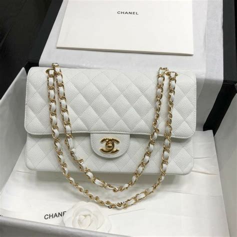 chanel bags white color.